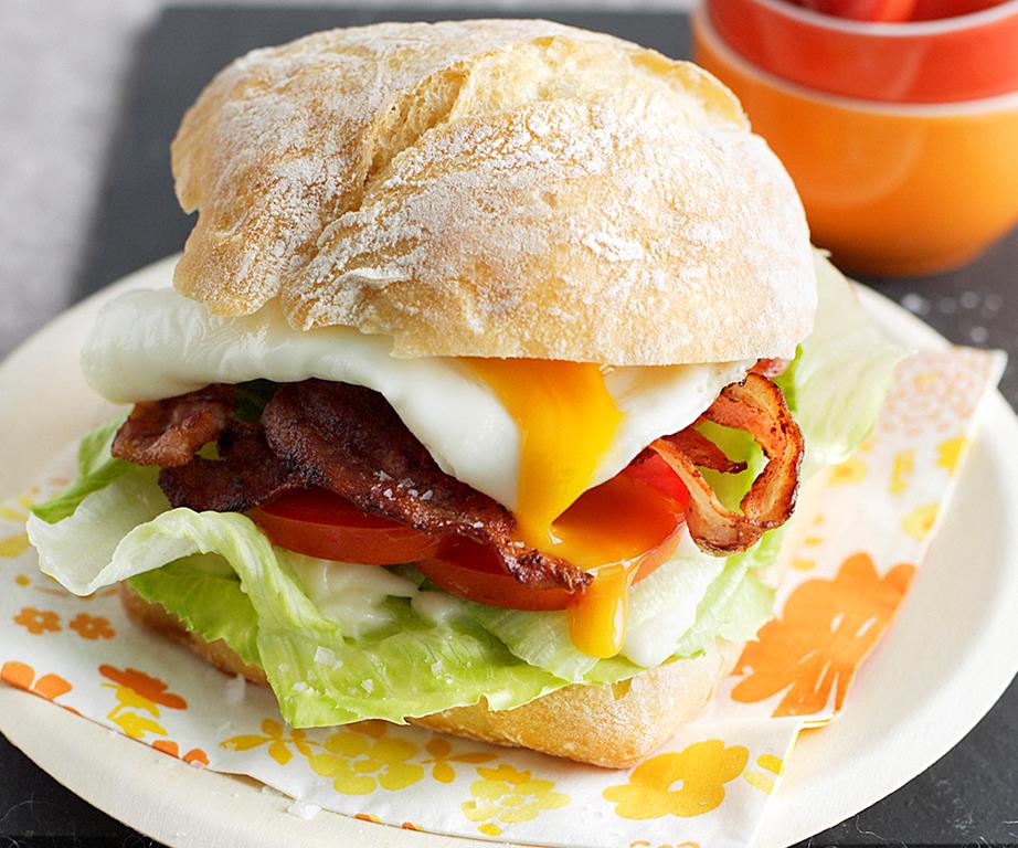 Women's Weekly Bacon and egg burger
