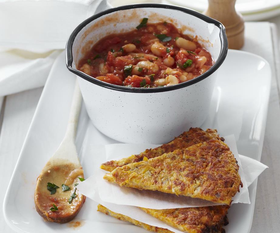 Women's Weekly Oven-baked rösti with breakfast beans
