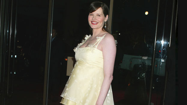 Geena Davis, pregnant at 48