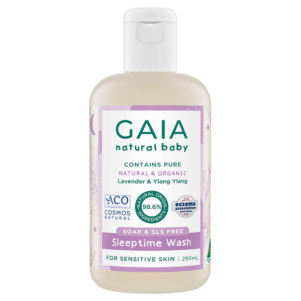 GAIA Natural Baby Sleeptime Wash 250mL product shot