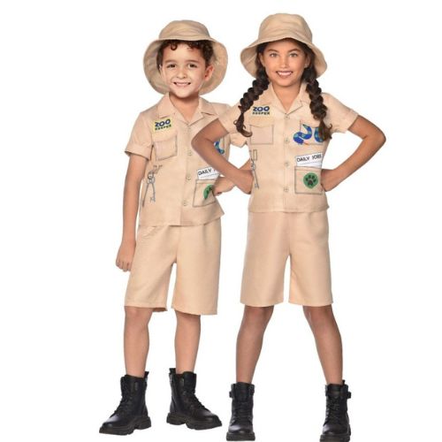 Zoo Keeper Costume 3 Pieces Size, 4-6 Years Big W