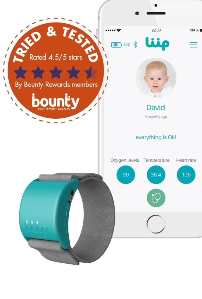 Trial Team: Bounty Parents have their say on Liip Smart Wearable Baby Monitor