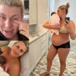 Tiffiny Hall breaks down in tears over a very relatable postpartum struggle