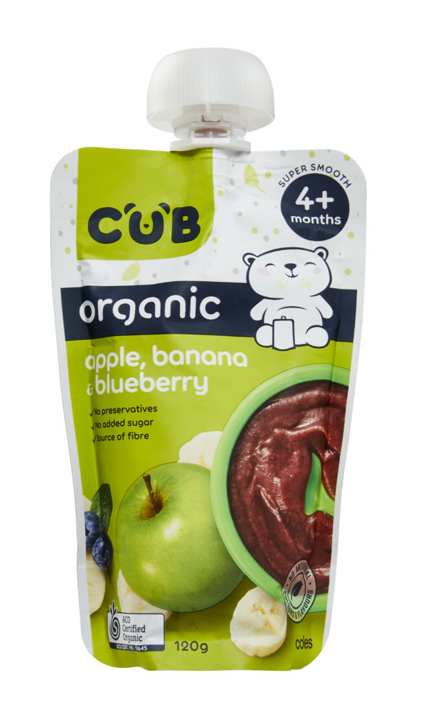 Cub organic hot sale baby food