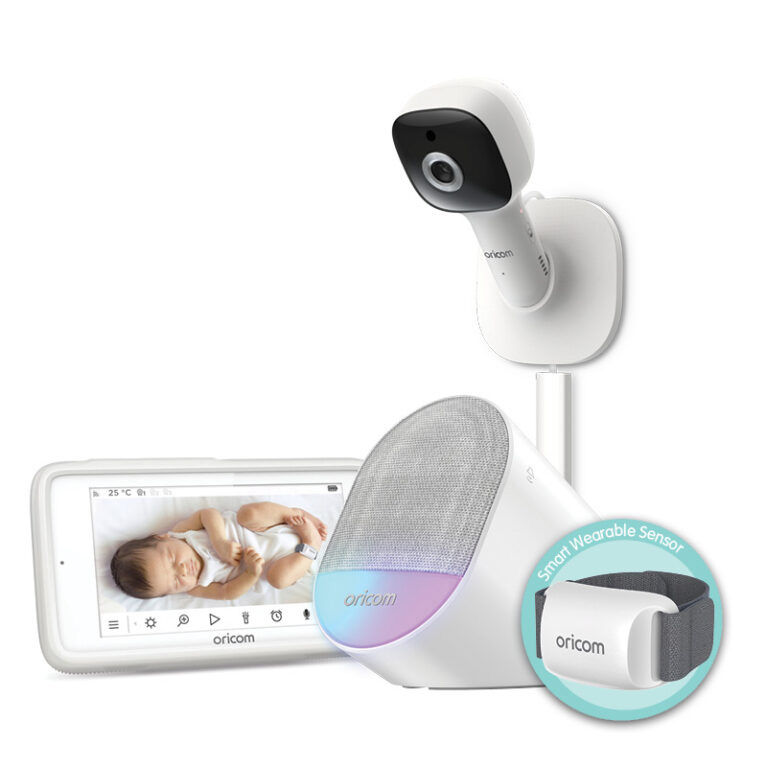 Oricom Guardian Pro Wearable Sleep Tracker + Video Baby Monitor