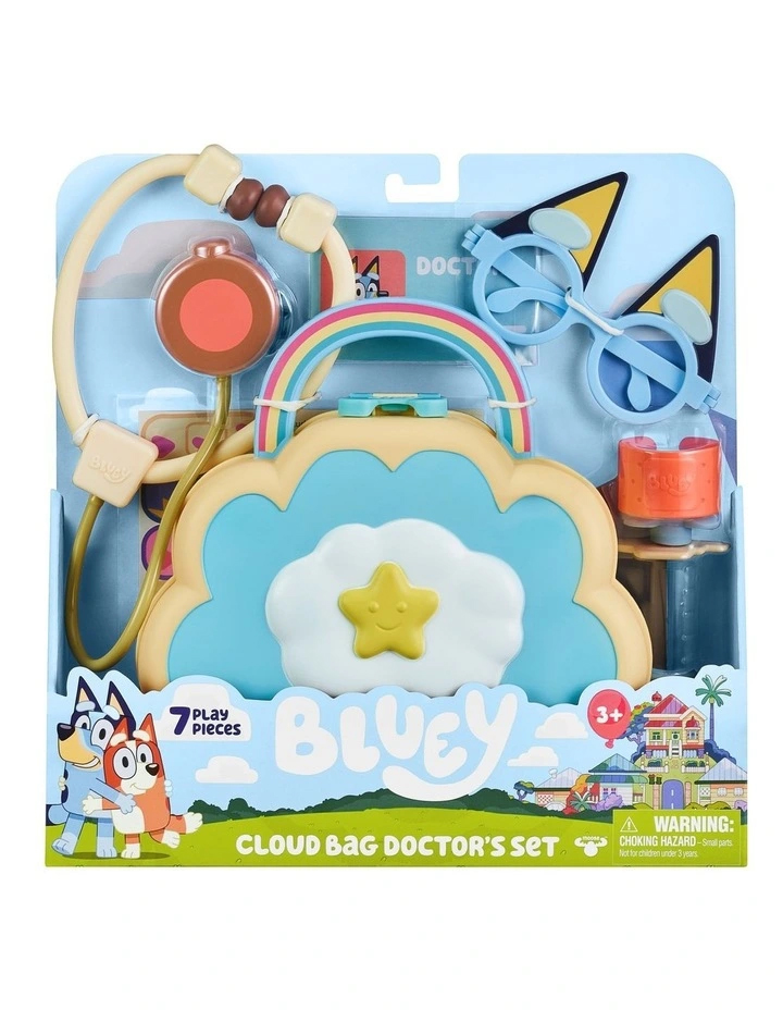 Bluey cloud doctors play set