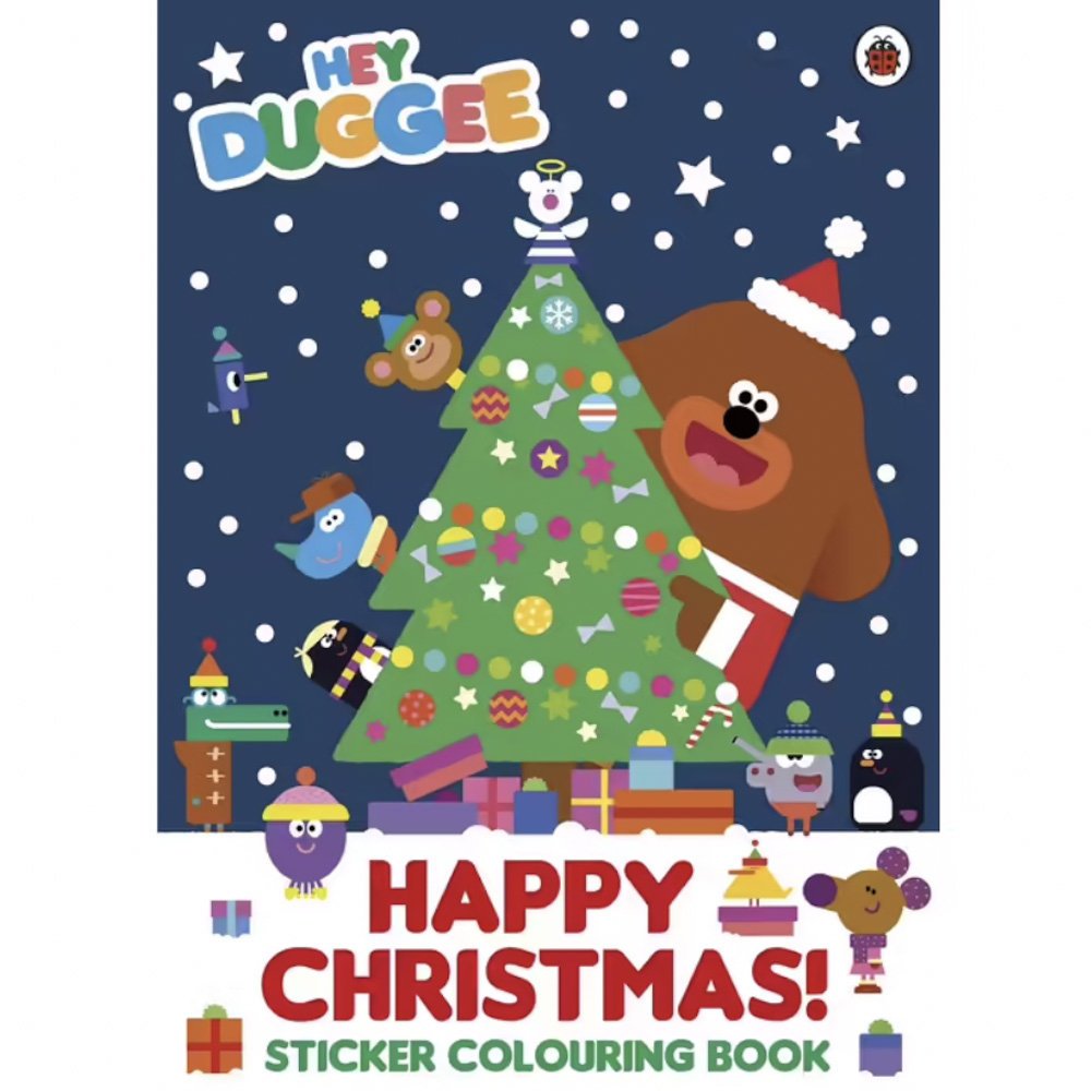 Hey Duggee Happy Christmas! Sticker Colouring Book.