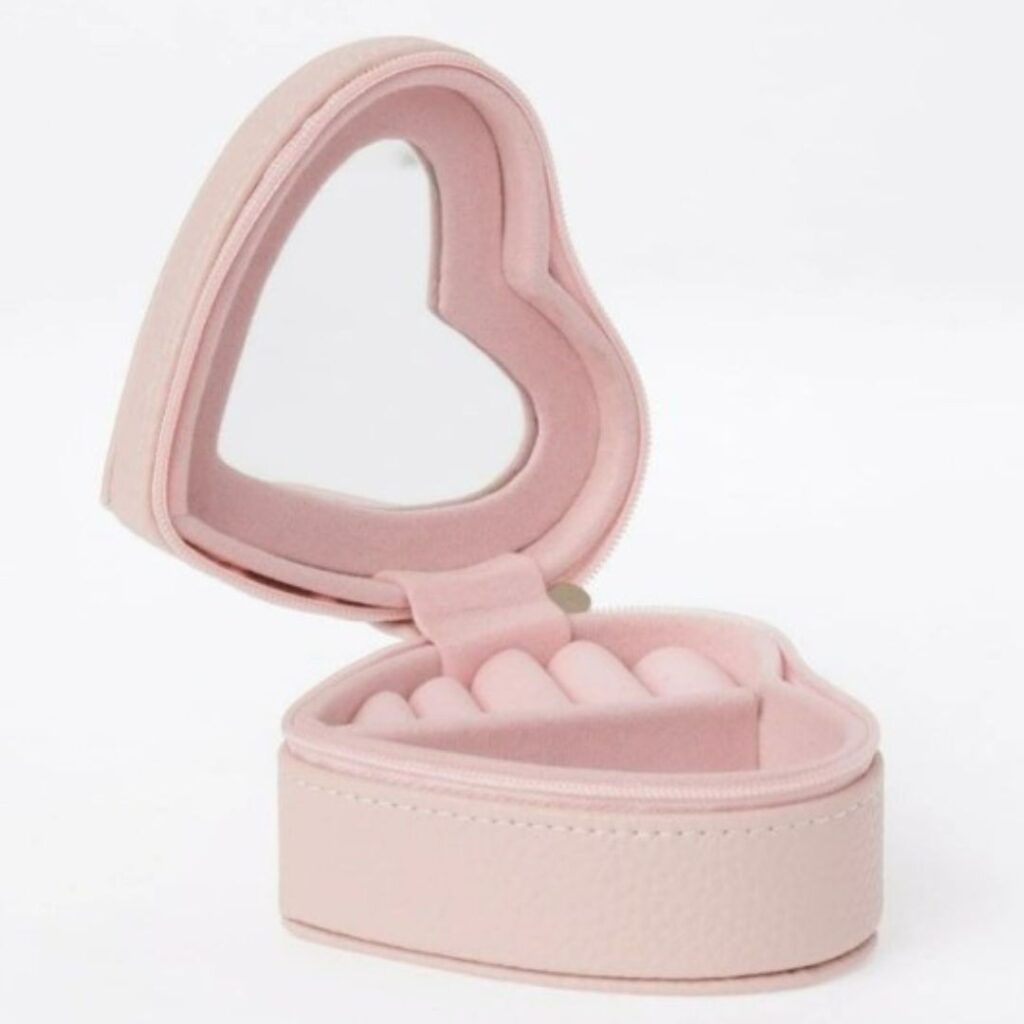 Design Studio Heart Jewellery Box in Blush