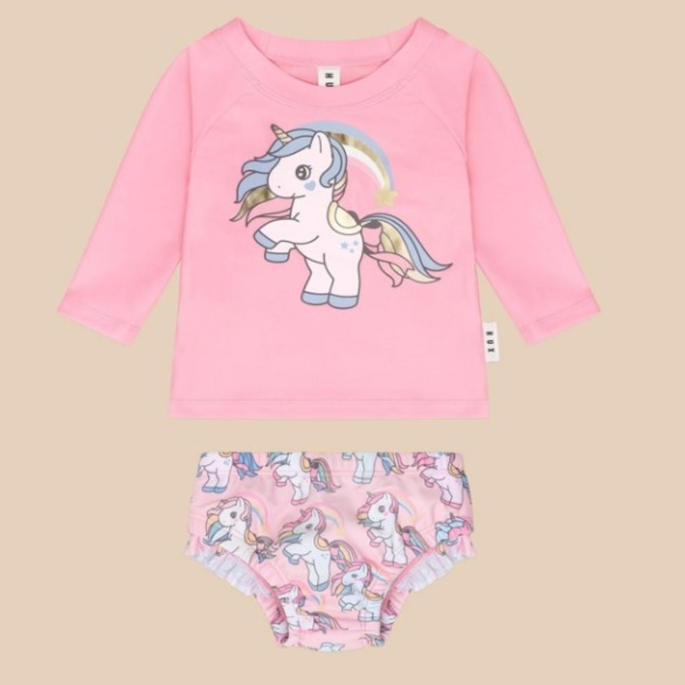 Huxbaby Rainbow Unicorn Swim Set