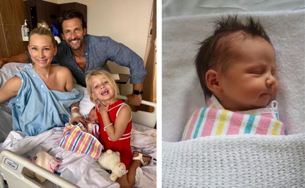 Anna Heinrich and Tim Robards welcome second daughter