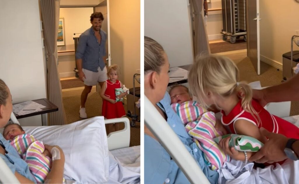 Anna Heinrich and Tim Robards Elle meets little sister Ruby