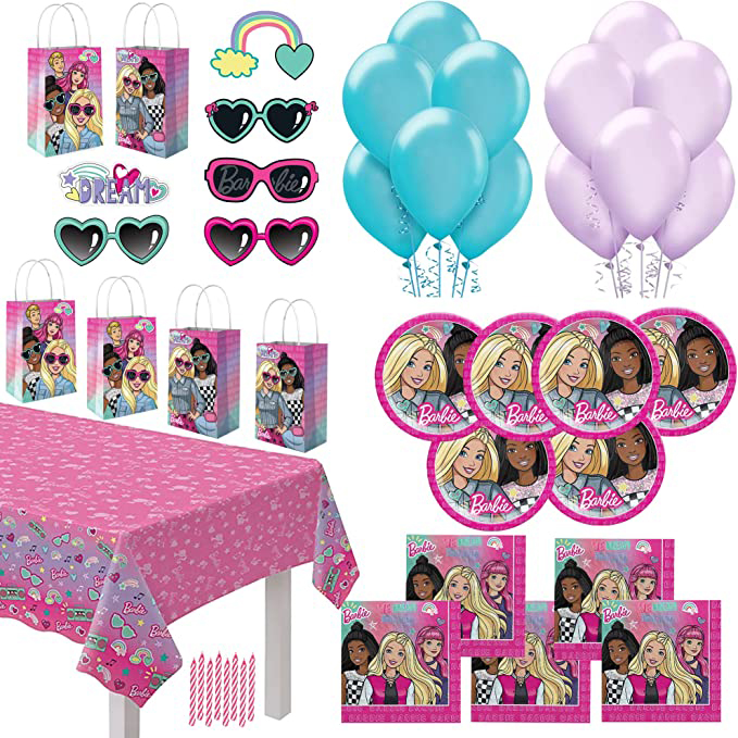Unique Barbie Party Decorations | Serves 16 Guests | Officially Licensed |  Barbie Birthday Decorations | Barbie Birthday Party Supplies | Barbie