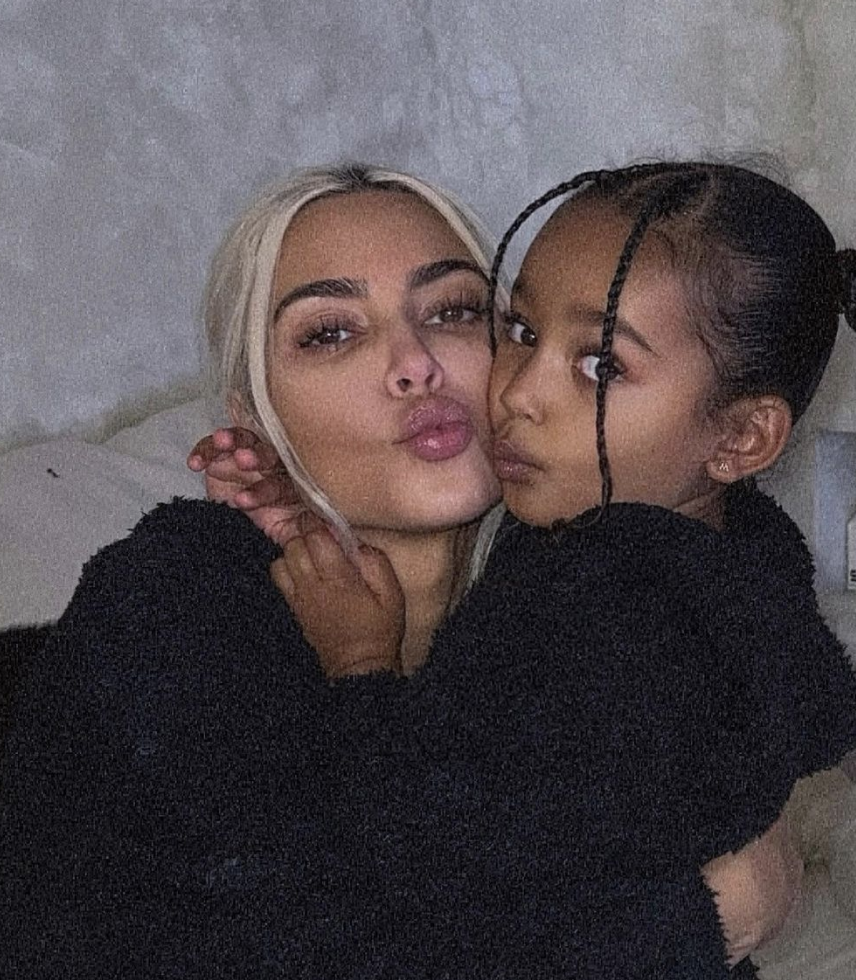 Kim Kardashian and Chicago West