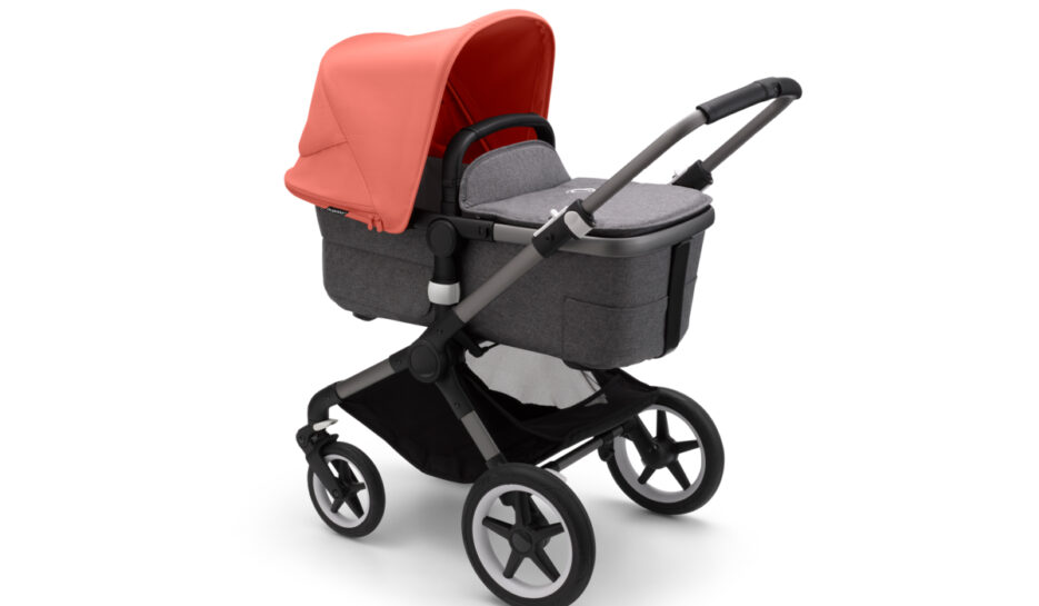 Bugaboo fox black frame hotsell grey melange