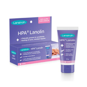 Lansinoh® HPA® Lanolin soothes, heals and protects sore, cracked nipples.