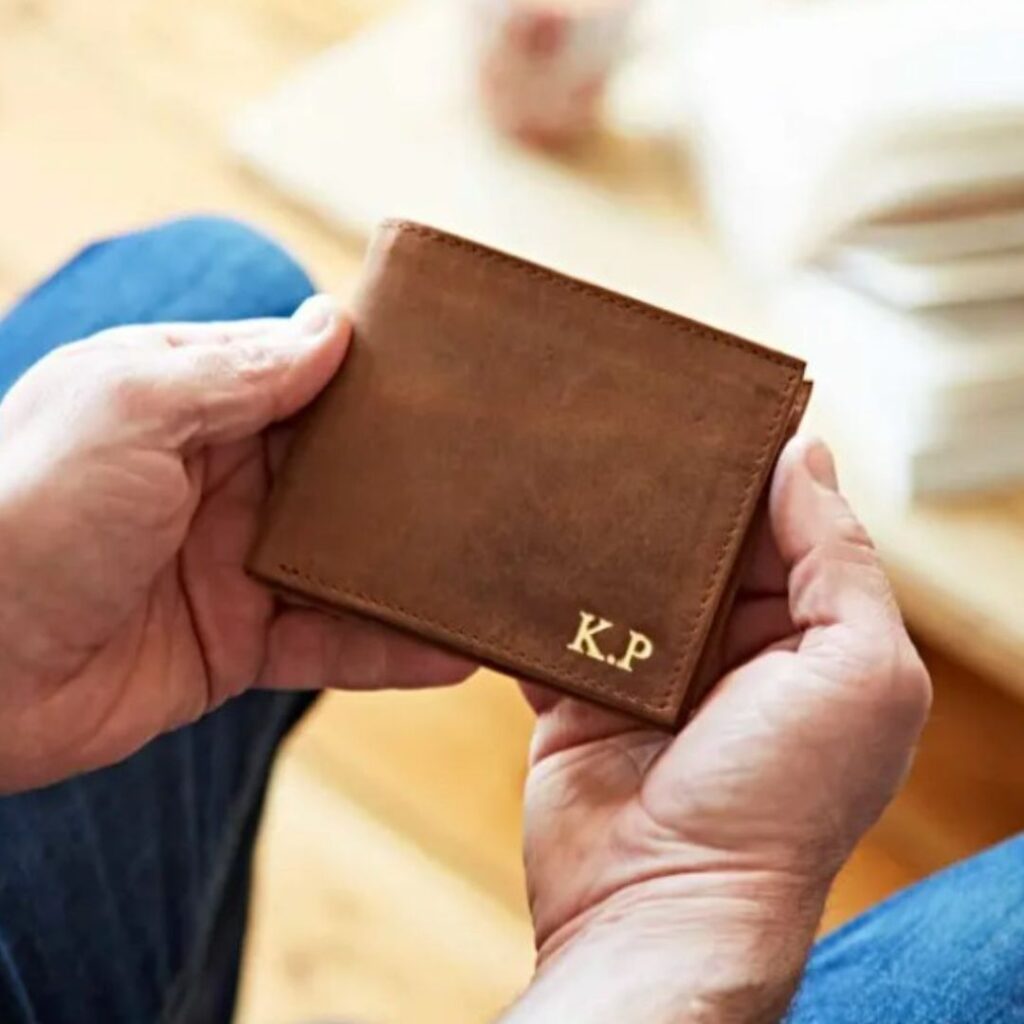 PERSONALISED HANDMADE BUFFALO MEN'S LEATHER WALLET