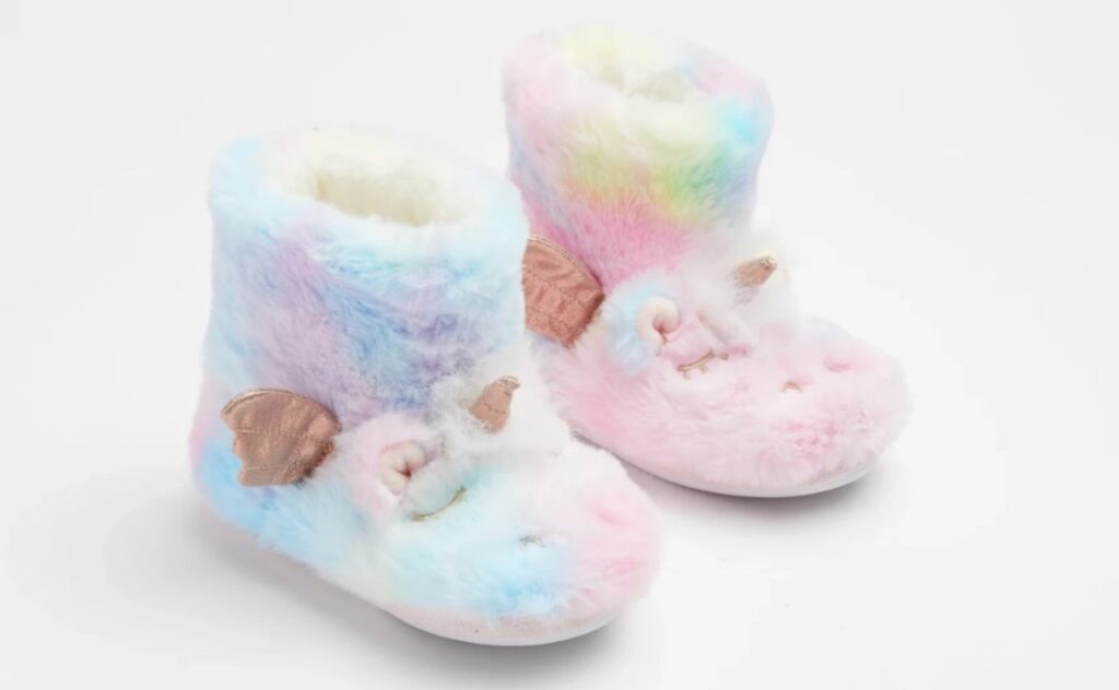 Girls Junior Unicorn Slipper Boot, $20, Target