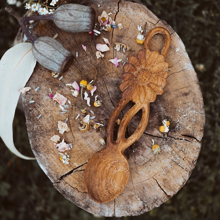 Wild Mountain Child, Handcrafted Daisy Spoon