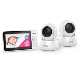 VTech 2 Camera Full Colour Pan and Tilt Video Baby Monitor - BM4700N-2