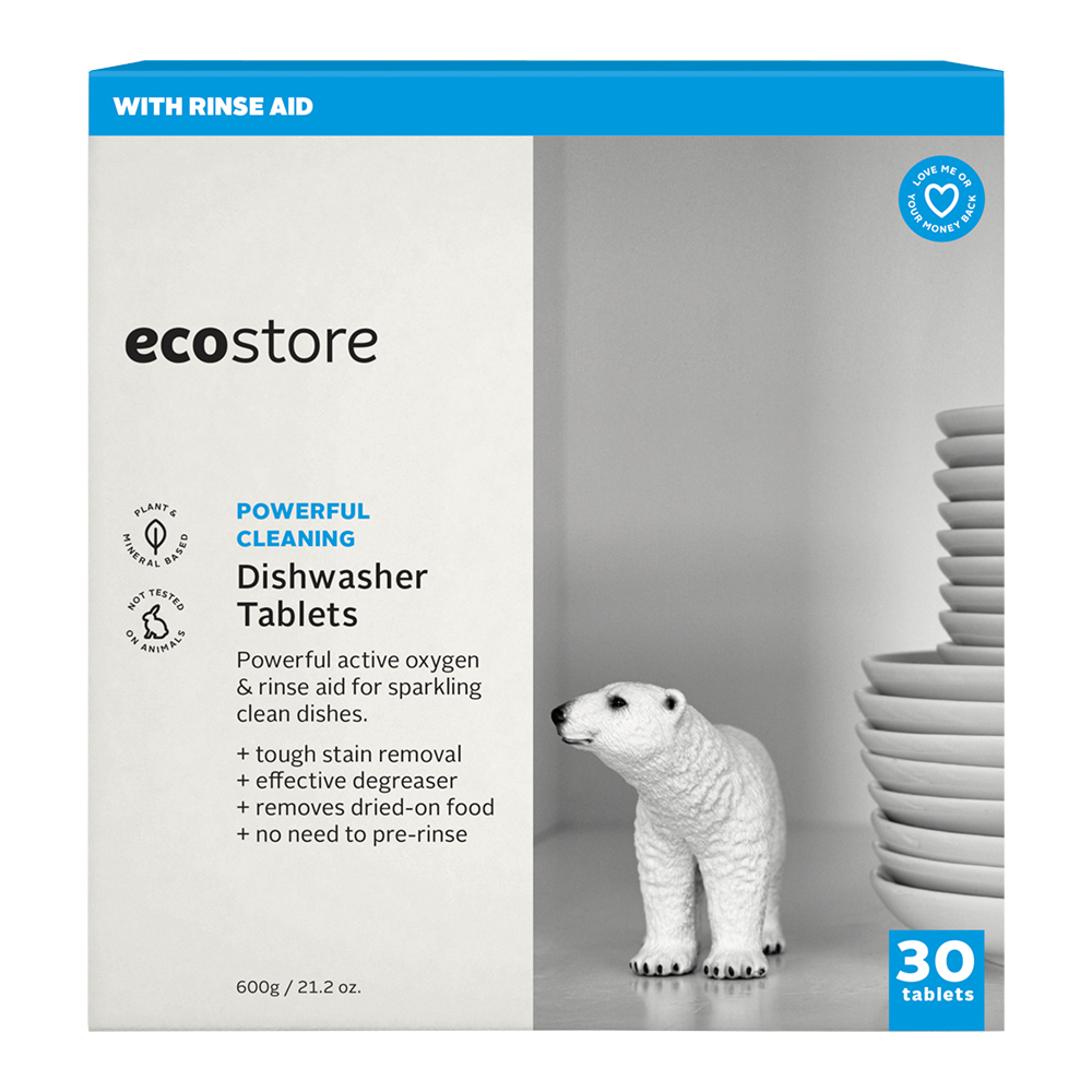 ecostore Dishwasher Tablets front packaging