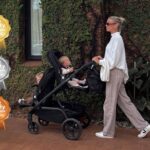 Bounty Baby Awards: Mother walking with two babies in a double pram