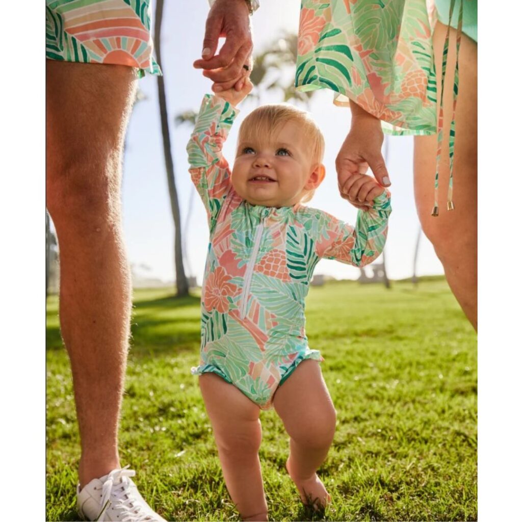 Kenny Flowers matching family swimwear