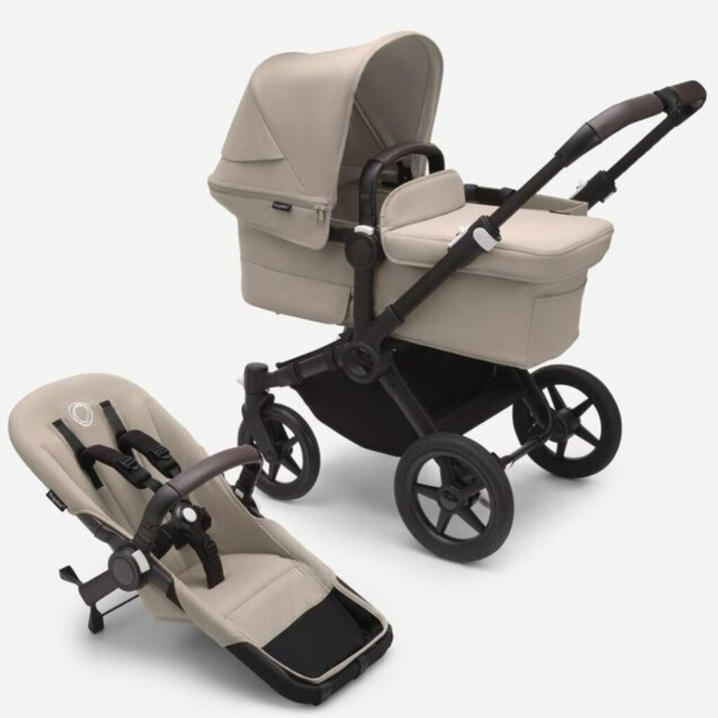 Bugaboo Donkey 5 Mono bassinet and seat pram in Desert Taupe