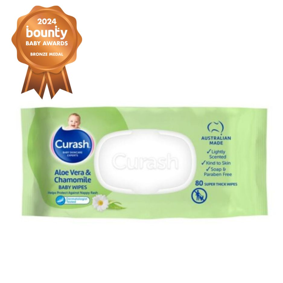 Curash Aloe Vera & Chamomile Wipes