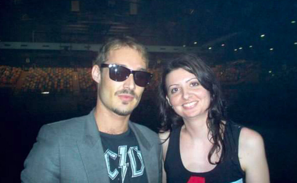 Daniel Johns fan pic with Amanda Oddy