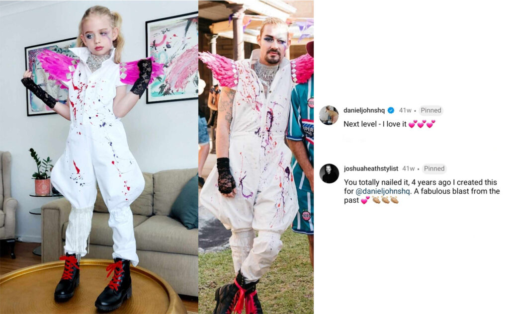 Daniel Johns reacts to Aussie mum recreates Daniel Johns' iconic outifts for daughter