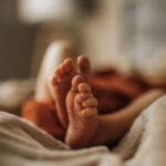 Closeup of a Newborn Baby's Feet