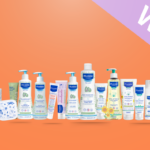 Product shot image showing the Mustela range