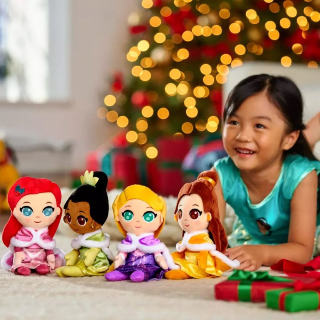 Disney Princess Holiday 4-Piece Plush Doll Set