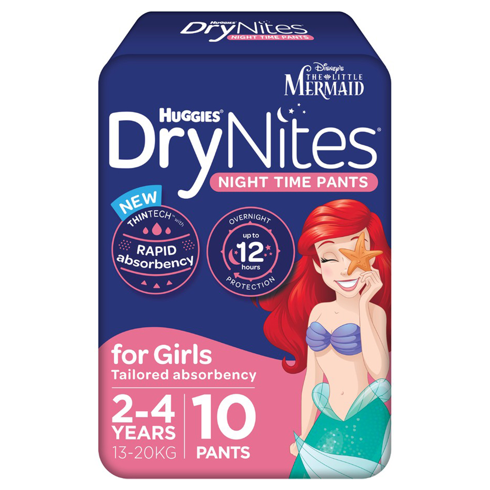 Buy Huggies Drynites Night Time Pants For Boys 2-4 Years (13-20kg