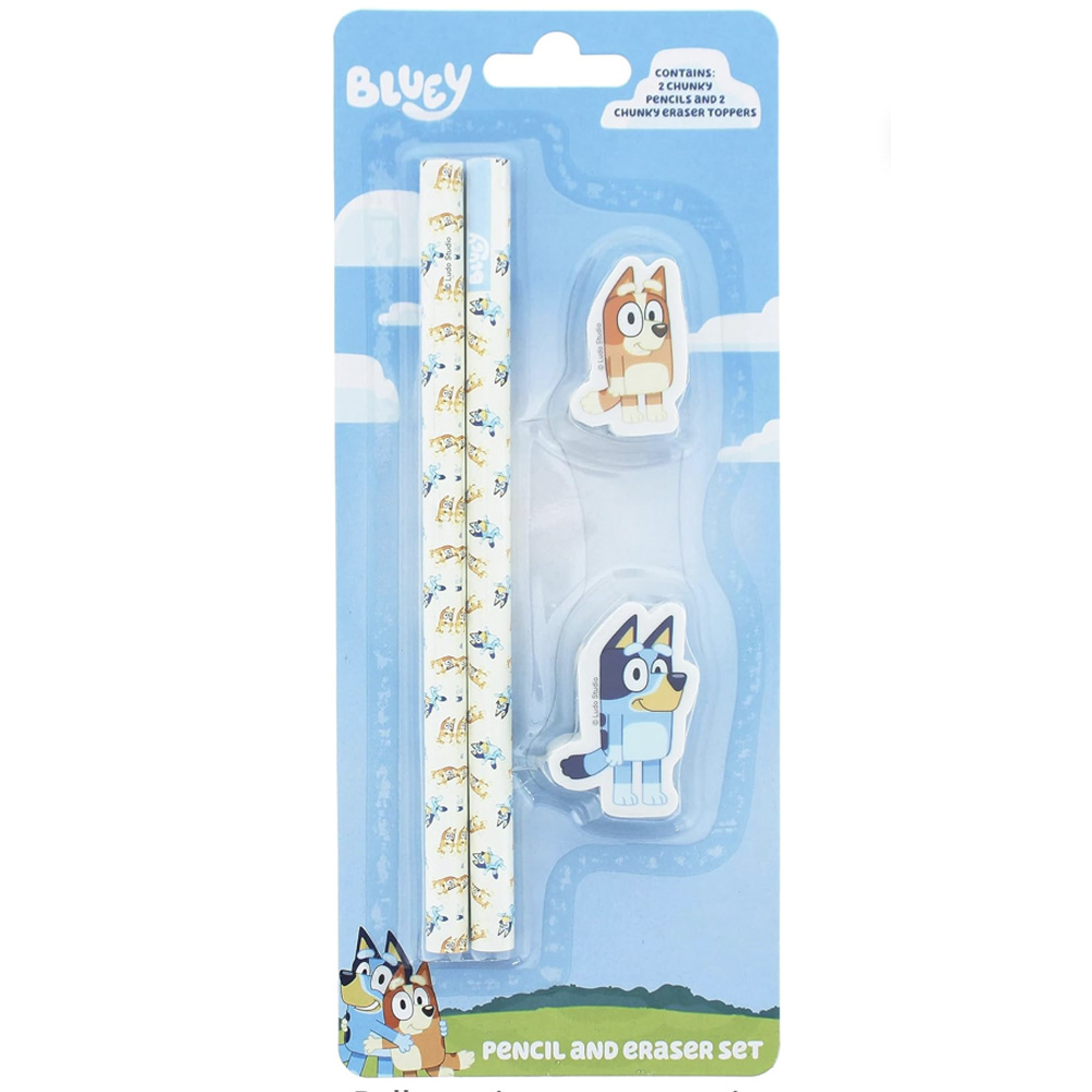 Bluey Pencil & Eraser Set