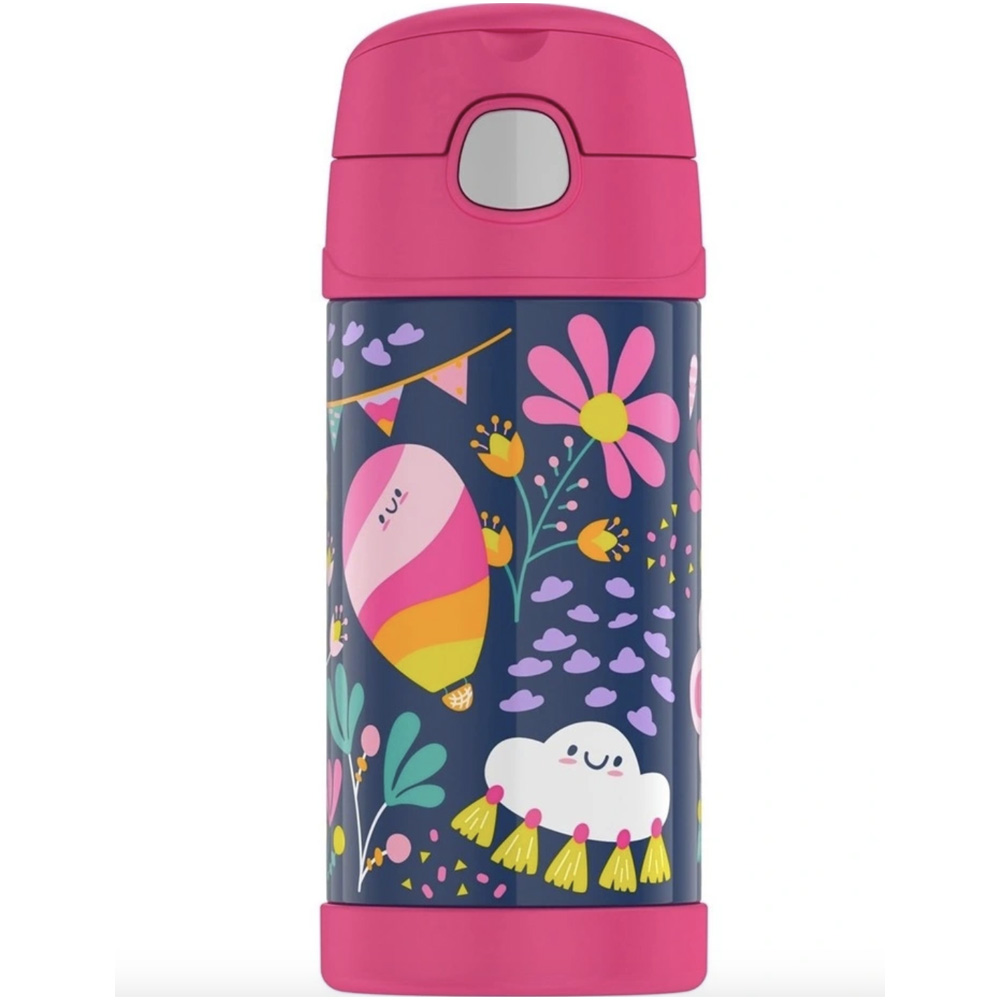 FUNtainer Vacuum Insulated 355ml Drink Bottle Whimsical Clouds