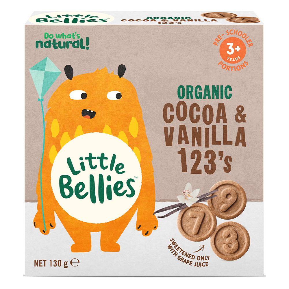 Little Bellies Organic Cocoa & Vanilla 123’s
