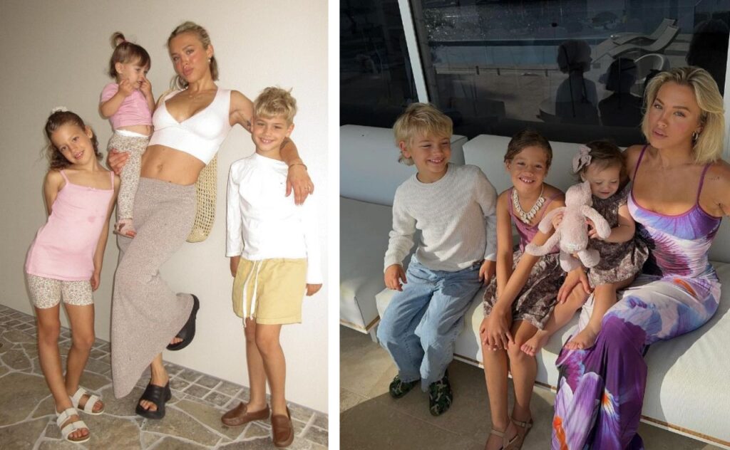 Tammy Hembrow with her three children