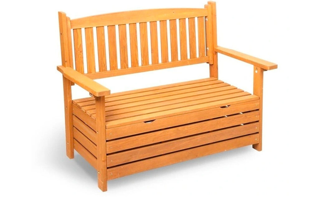 Gardeon 2 Seat Wooden Outdoor Storage Bench