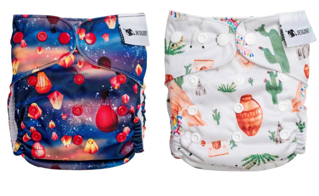 Designer Bums cloth reusable nappies