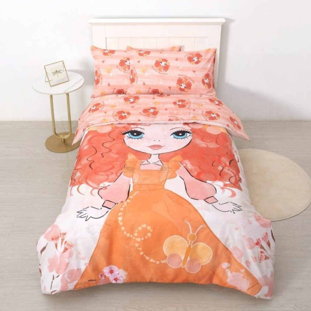 Emma Memma Quilt Cover Set - Orange
