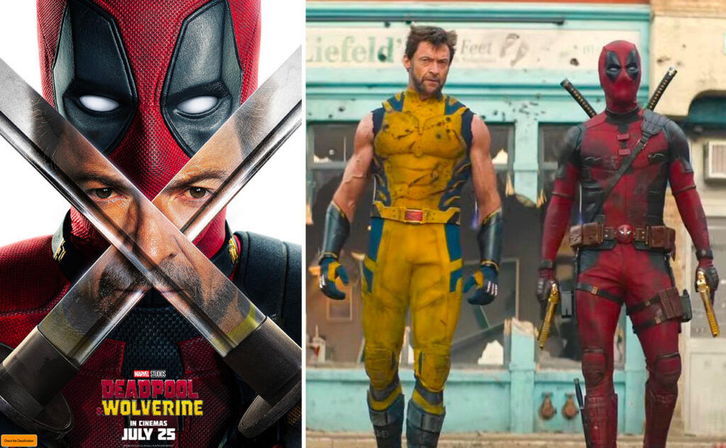 DEADPOOL & WOLVERINE movie still and poster