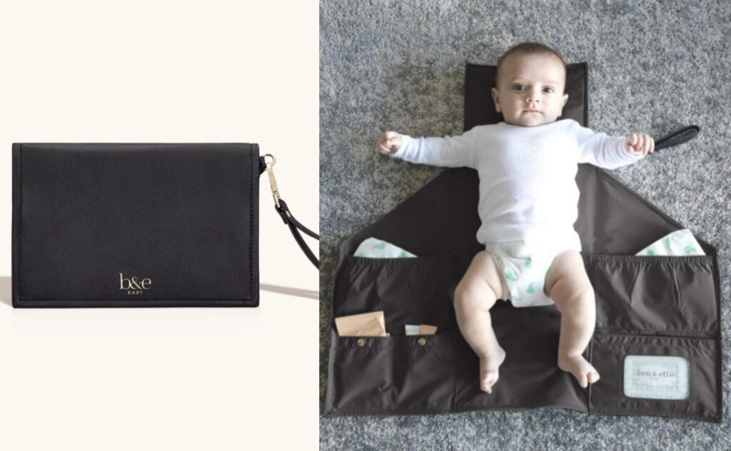 Ben & Ellie The Original - Nappy Change Clutch in Black