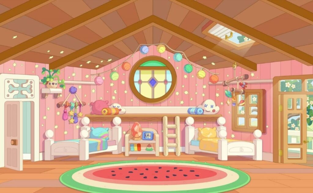 Bluey and Bingo's bedroom