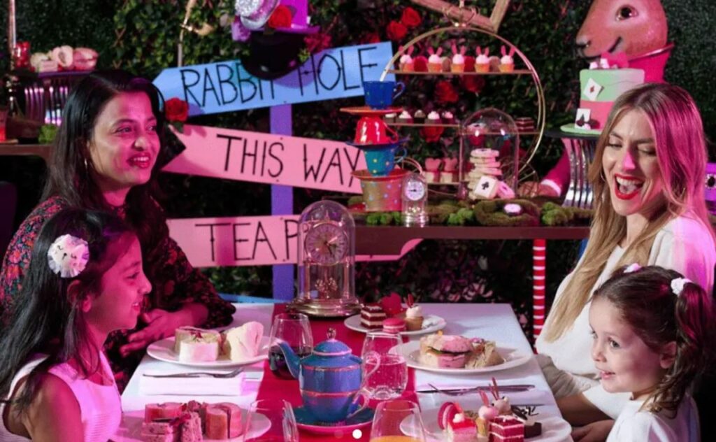 Alice in Wonderland high tea