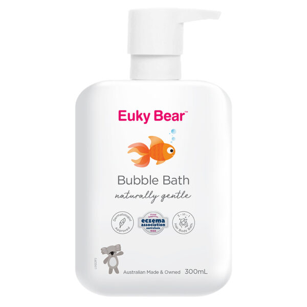 Product shot of Euky Bear Bubble Bath bottle