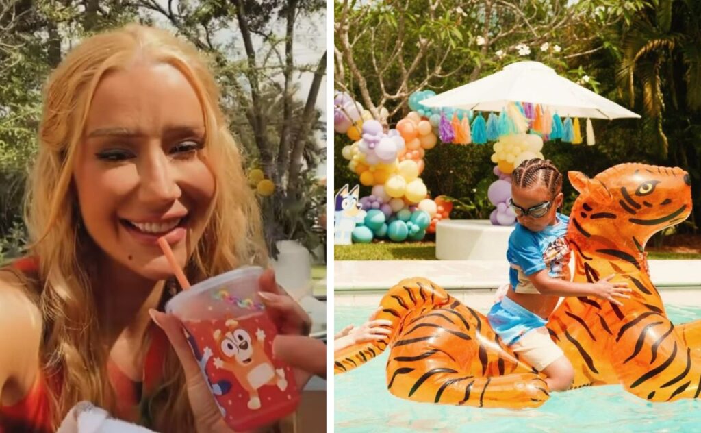 Iggy Azalea throws son a Bluey-themed birthday party