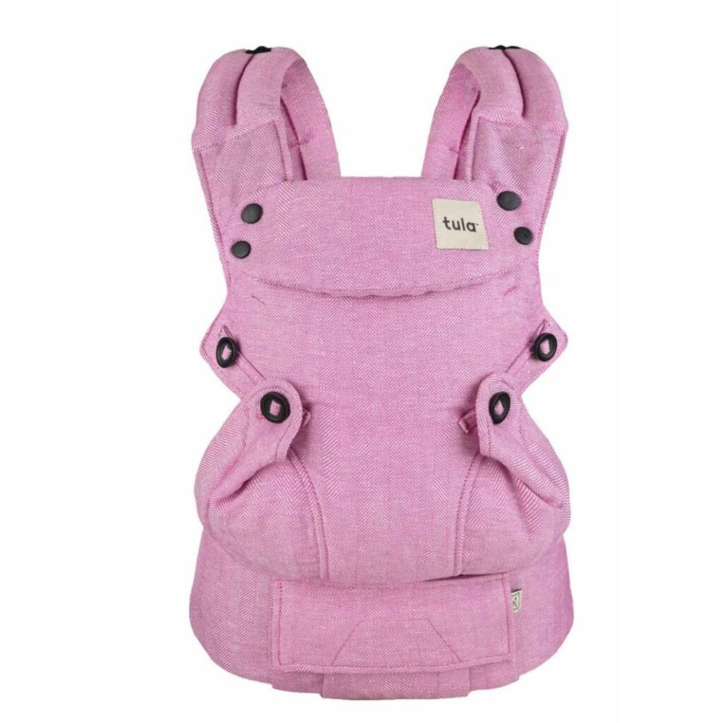 Baby Tula Linen Explore Baby Carrier – Flamingo