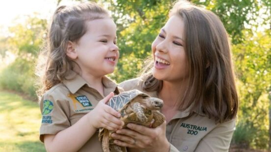 Bindi Irwin with daughter Grace Warrior Irwin