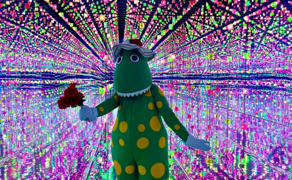 DJ Dorothy the Dinosaur and her crew are taking over Sonic Neon at Luna Park Sydney